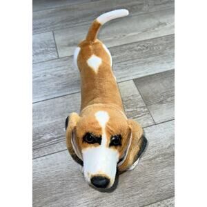 Viahart Tiger Tale Toys Bourguignon Bassett Hound Realistic Dog Stuffed Animal